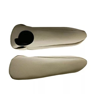 Pair For Toyota sienna 2011-2018 Beige Leather Front Seat Armrest Cover Case iwJ - Picture 1 of 8