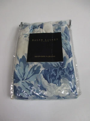 Nuevo Ralph Lauren ELSA Floral Azul Volantes Falsa Estándar (Irregular) Foto 1 de 4