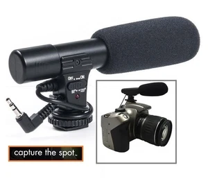Mini Professional Condenser Microphone For Canon XA15 XA11 Vixia HF G21 - Picture 1 of 7