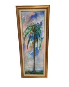 QUADRO CON CORNICE - ERNESTO TRECCANI - "LA PALMA" - Foto 1 di 1