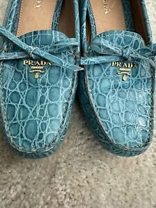 Authentic PRADA Driving Shoes - Women  38.5 (New)