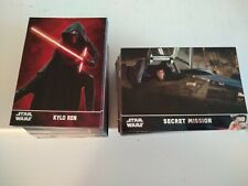 2015 and 2016 TOPPS STAR WARS THE FORCE AWAKENS SERIES 1 & 2 COMPLETE BASE SETS