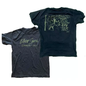 ELLIOTT SMITH schwarzes doppelseitiges T-Shirt entweder oder 1997 volle Größe S-5XL SE847 - Bild 1 von 2