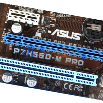One Used ASUS P7H55D-M PRO Socket 1156 Micro ATX MotherBoard Intel H55 - Image 1 of 3
