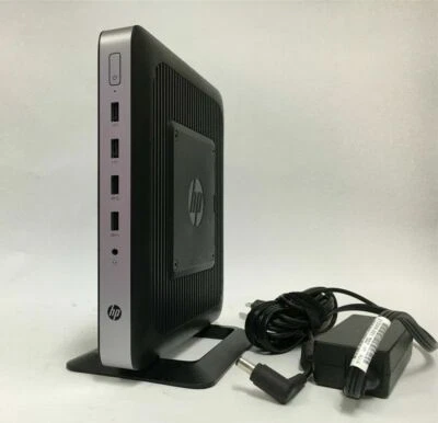 HP T630 Thin Client 8GB PC4 RAM 128GB M.2 SSD Radeon R7E Windows10 Pro W/Adapter - Image 1 of 2