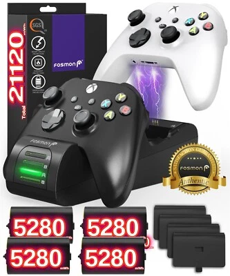 Fosmon Xbox Series X S One Controller Charging Dock Station w/ 4 Battery Pack - Image 1 of 4