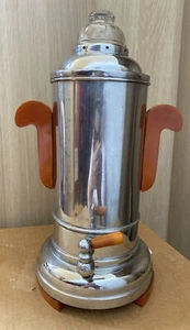Rowenta E5223 macchina da caffè vintage a percolatore cromo bachelite samovar e spina - Foto 1 di 16