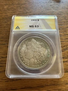 1900 MS 63 Morgan Dollar ANACS - Picture 1 of 2