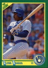 1990 Score Milwaukee Brewers Baseball Card #105 Glenn Braggs