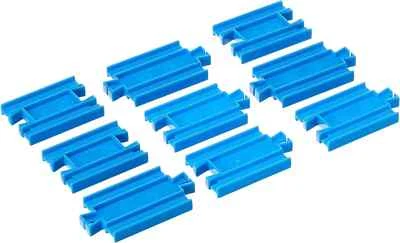 TOMY THOMAS & FRIENDS MOTOR ROAD RAIL QUARTER 1/4 STRAIGHT RAILS x9 WITHOUT BOX - Image 1 of 2