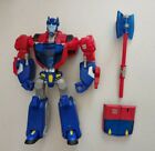 Transformers Animated Optimus Prime Cybertron Mode Deluxe Figure 💯 Complete For Sale