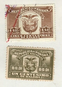 PANAMA 1920'S FISCAL REVENUE STAMPS (2 DIFF STAMPS) - Picture 1 of 3