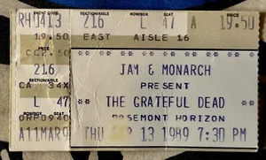 THE GRATEFUL DEAD - APRIL 13, 1989 - ROSEMONT HORIZON - TICKET - Picture 1 of 2