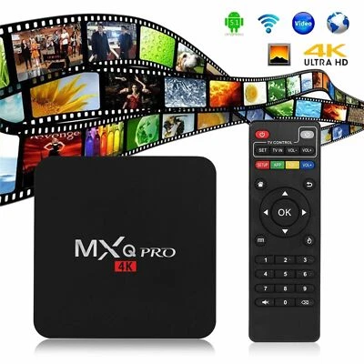 MXQ Pro 4K 64-bit Android Smart TV Streaming Box - AMLOGIC S905W Quad Core 1/8GB - Image 1 of 4