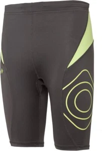 Izas Men Horne Running Pants Wheel Pants Bicycle Shorts, Dark Gray / Green, M - Picture 1 of 1