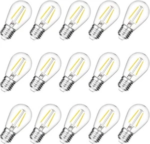 Shatterproof S14 Replacement LED Light Bulbs, 2W, Equivalent to 11-25 Watt, Warm - Picture 1 of 4