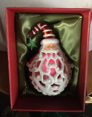 家庭反射 SANTA 灯笼带无焰蜡烛颜色变化 8 — 第 1/2 张图片