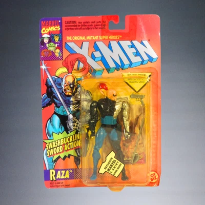 1994 TOY BIZ MARVEL XMEN MUTANT SUPER HEROES RAZA 5" FIGURE+SWORD ACTION #49364 - Image 1 of 4