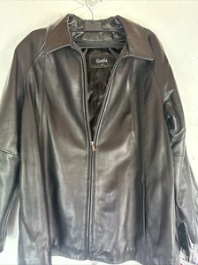 excelled collection Men’s leather jacket Lamb Skin Black - Picture 1 of 12