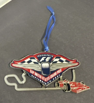2001 Indianapolis Motor Speedway Collector Ornament Formula One F1 RARE - Image 1 of 4