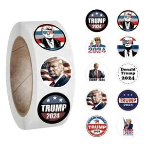 2024 Donald Trump Aufkleber Stickerrolle schöne kleine Sticker 500 Stück - Bild 1 von 5