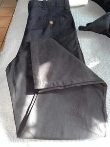 George Pants 18 Boys Youth Size Black Chino Slacks Casual Straight Mid Rise - Picture 1 of 5