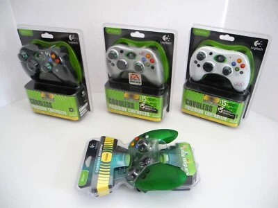 FOUR Logitech Cordless Precision Controllers for XBOX - FACTORY SEALED RARE!!! - Image 1 of 4