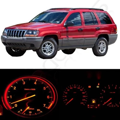 Red LED Kit Gauge Cluster Dash Light Bulbs For 2002-2004 Jeep Grand Cherokee - Image 1 of 4