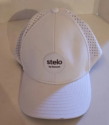 MELIN A-Game Hydro White Mesh Snapback STELO by Dexcom Logo Hat Cap Excellent - Image 1 of 4