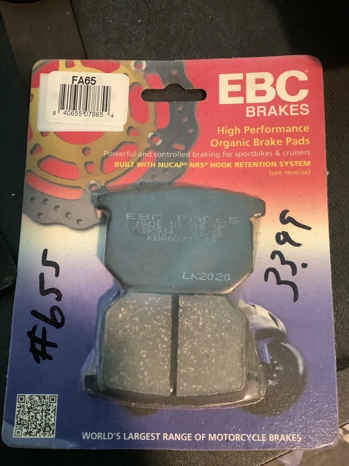 EBC - FA65 - Pastillas de freno orgánicas Foto 1 de 1