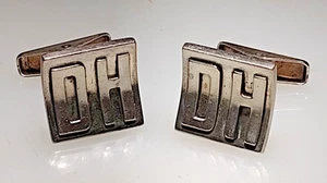 Schwere Vintage Sterlingsilber Allan Adler Initialen D & H Manschettenknöpfe - Bild 1 von 5