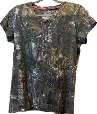 Realtree Women’s Camo Short-sleeve Tee Size L (12-14) - Image 1 of 4