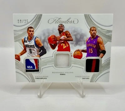 Parche usado del juego 2024-25 impecable VINCE CARTER & ZACH LaVINE & DOMINIQUE Logotipo/25 Foto 1 de 2