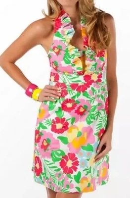 NWT $188 Size 2 Lilly Pulitzer Floral Big Garden By the Sea Halter Dress - Image 1 of 4
