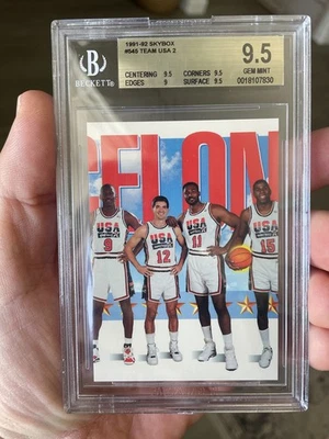 🔥 1991 Skybox #545 TEAM USA 2 Gem Perfeito 9.5 🔥 Fresco 🔥  - Imagem 1 de 2