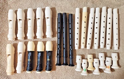 Lot of 10 Soprano Recorders Student Plastic Yamaha & LMI Music Teacher Supplies - Image 1 of 4