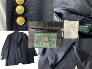 Blazer de Colección Orvis Hopsack Tejido Azul Marino Dorado Botones 3 2 Rollos 46 L Viajero EE. UU. - Imagen 1 de 19
