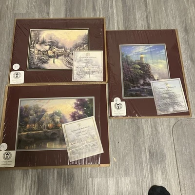 3 Thomas Kinked,Village Christmas Lamplight Manor,拆分岩灯印花 — 第 1/4 张图片