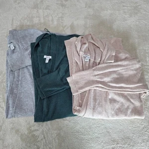 Cardigan maglione maglia leggera Nine West Bundle 3/lotto 2x grigio avena verde acqua - Foto 1 di 13