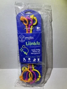 NEU! 3er Pack bunte Mobi Linklz Silikon Fesseln 0+ Monate - Bild 1 von 3