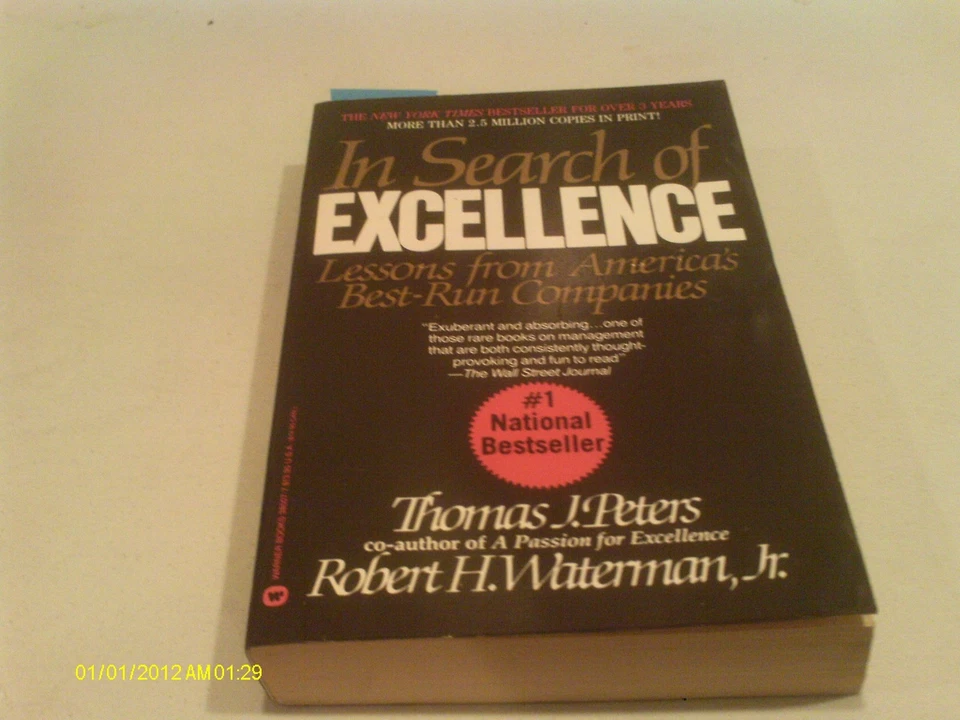 In search of Excellence by Thomas J. Peters - Image 1 of 1