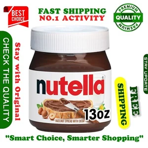 Nutella Hazelnut Spread With Cocoa For Breakfast, 13 Oz Jar - Picture 1 of 11