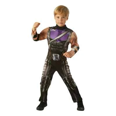 Hawkeye Avengers Assemble Child Costume Cosplay Boys Jumpsuit - Rubie's 630505 - Image 1 of 4