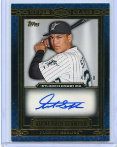GIANCARLO STANTON 2014 TOPPS SERIES 1 UPPER CLASS AUTOGRAPH UCA-GS 40/50 - Picture 1 of 4