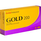 Film négatif Kodak Professional Gold 200 couleurs (film 120 rouleaux, pack de 5)