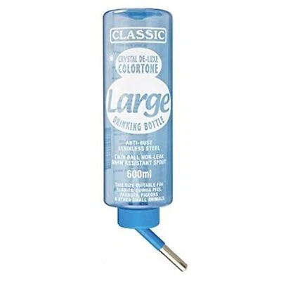 AB TOOLS Kleintier 600ml AntiRost Twin Ball nagfeste Trinkflasche verschiedene Farben
