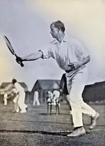 1910 Vintage Magazine Illustration William A. Larned American Tennis Champion - Picture 1 of 2
