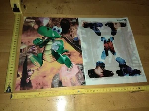 OLD VINTAGE PROMO POSTER 43X30 EVIL ZONE & CROC 2 + THE X FILES GAME PLAYSTATION - Picture 1 of 2