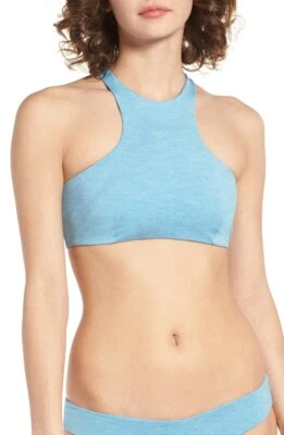 Rip завиток 169904 женщин высоты шеи бикини верхний купальный костюм твердого синий размер большой - Изображение 1 из 2