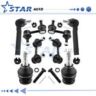 8Pc Front Lower Ball Joints Sway Bar Links Tie Rods For Subaru Forester Impreza